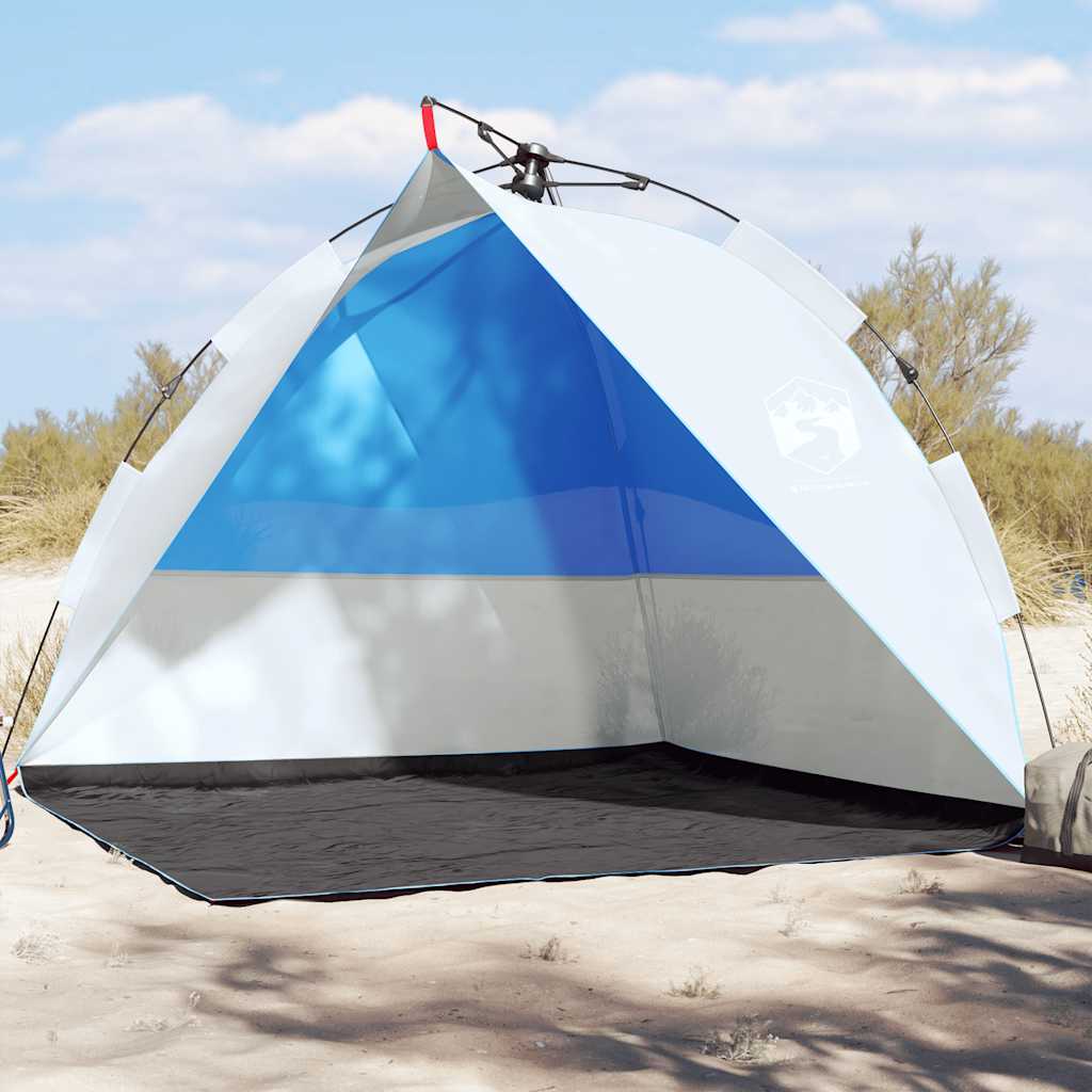 vidaXL Tienda de playa impermeable apertura rápida azul celeste