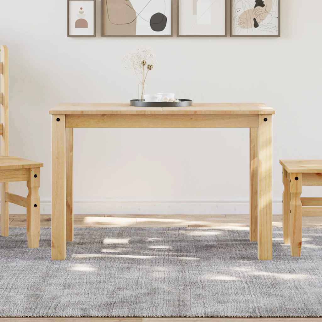 vidaXL Mesa de comedor PANAMA madera maciza de pino 112x60x75 cm