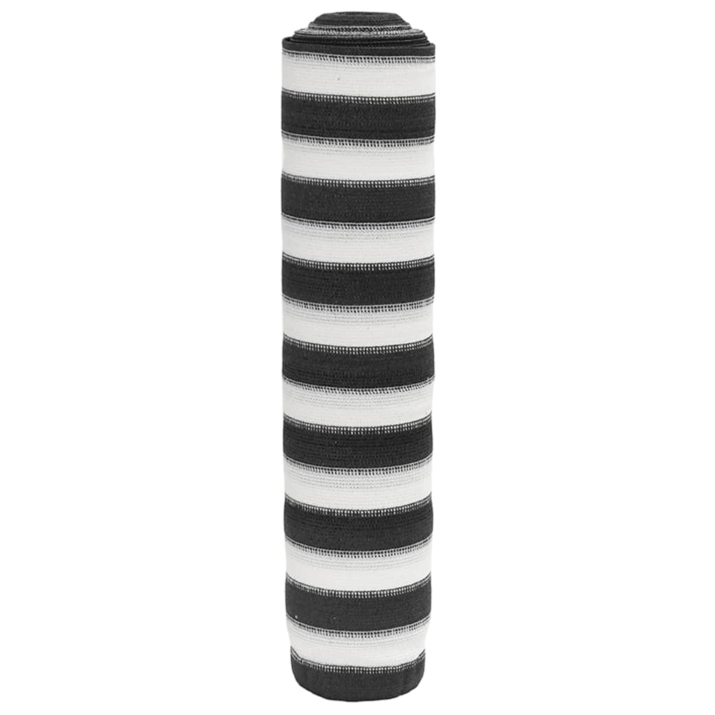 vidaXL Red de privacidad HDPE gris antracita y blanco 2x25 m 75 g/m²