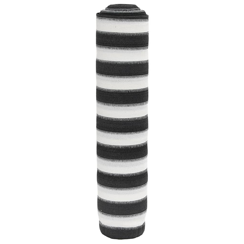 vidaXL Red de privacidad HDPE gris antracita y blanco 2x50 m 195 g/m²