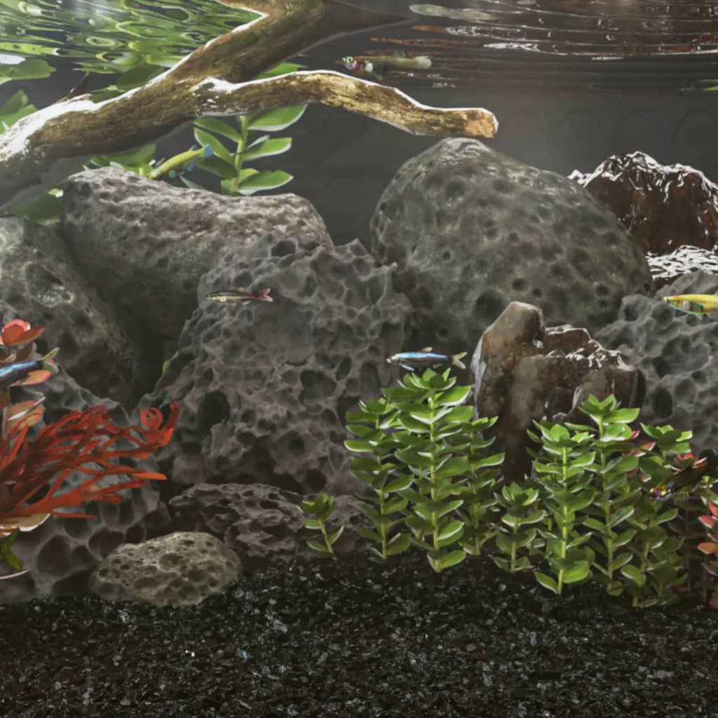 vidaXL Rocas volcánicas negras 25 kg 10-30 cm
