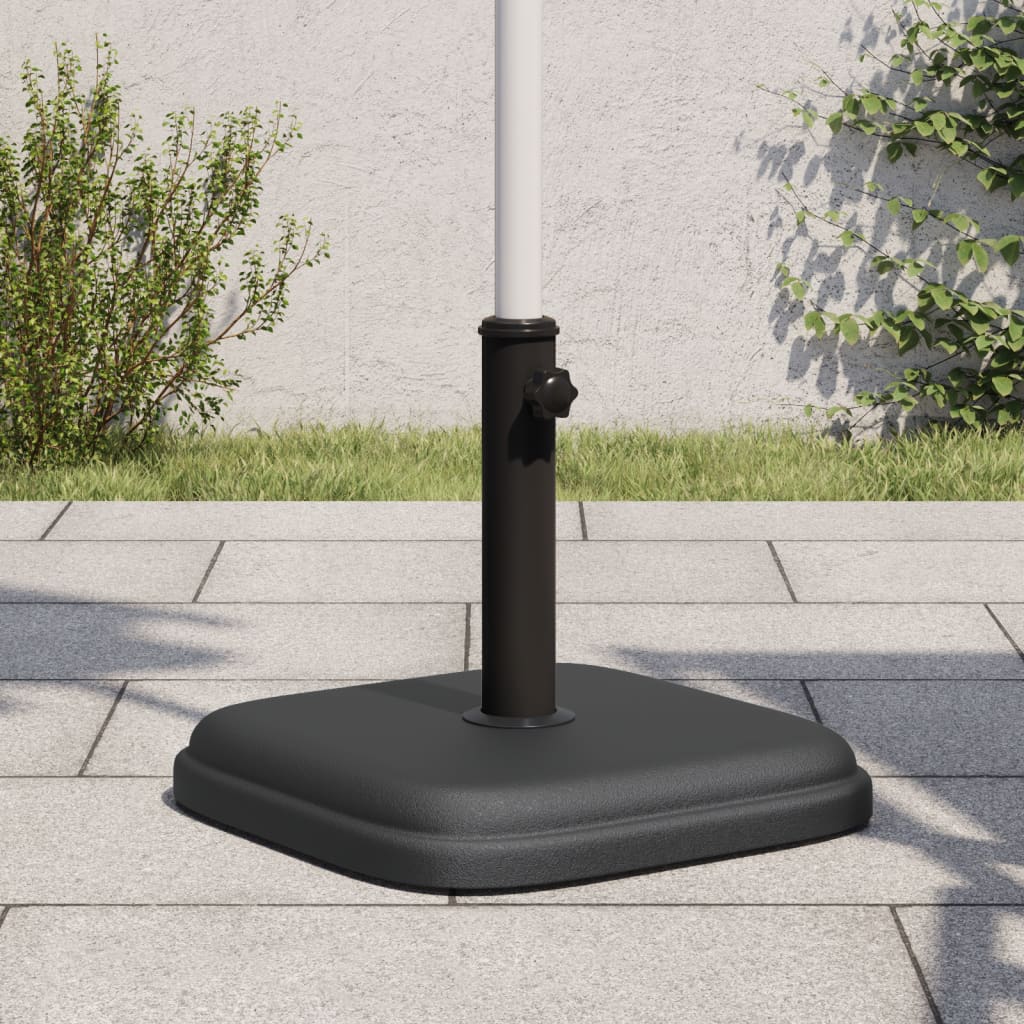 vidaXL Base de sombrilla cuadrada para palos de Ø32/35/38 mm 11 kg