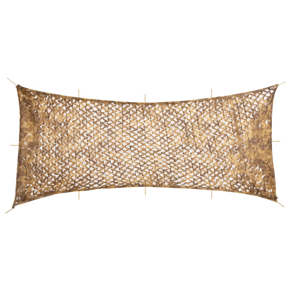 vidaXL Red de camuflaje con bolsa de almacenamiento arena 844x429 cm