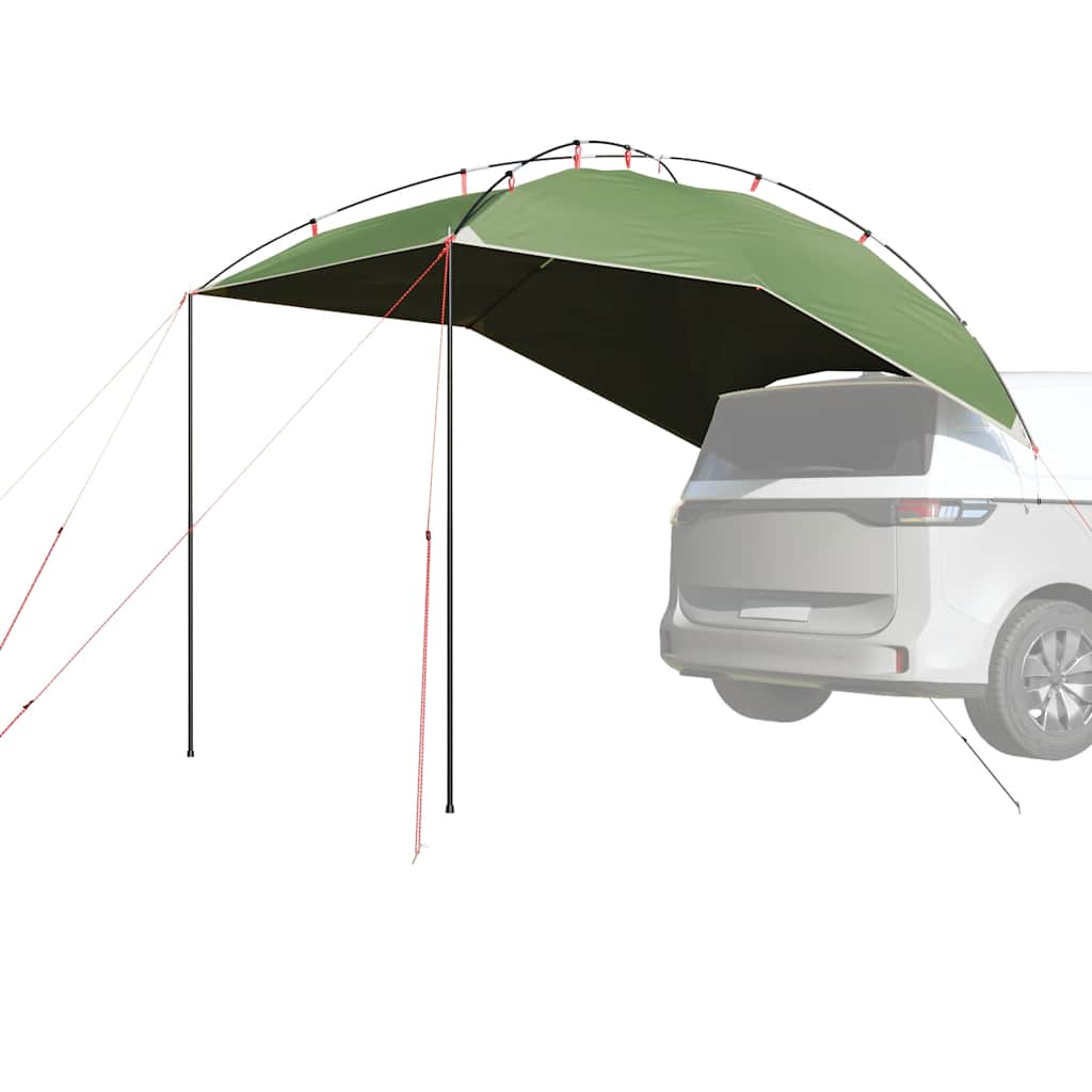 vidaXL Carpa para coche impermeable verde