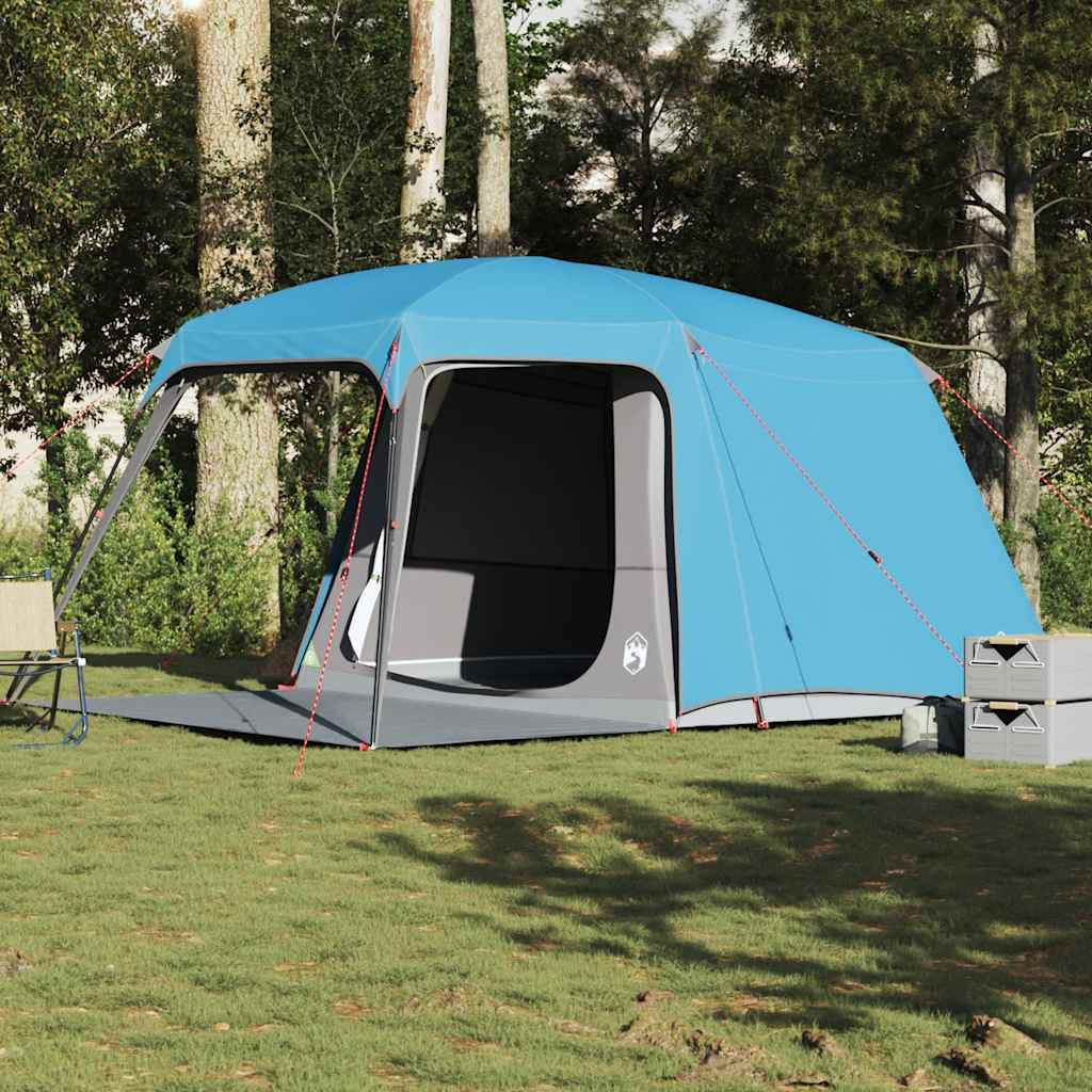 vidaXL Tienda de campaña iglú on porche 5 personas impermeable azul