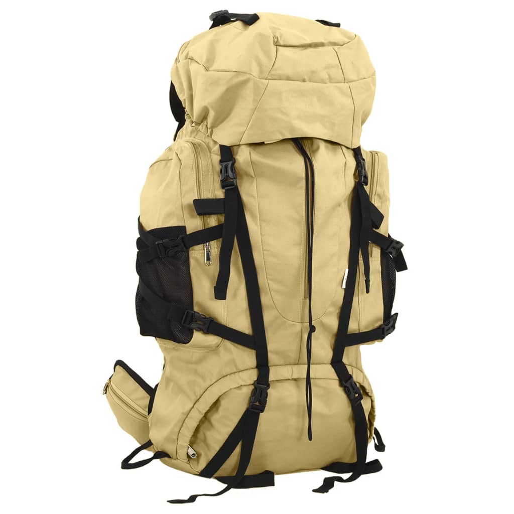 vidaXL Mochila de senderismo tela oxford caqui 100 l