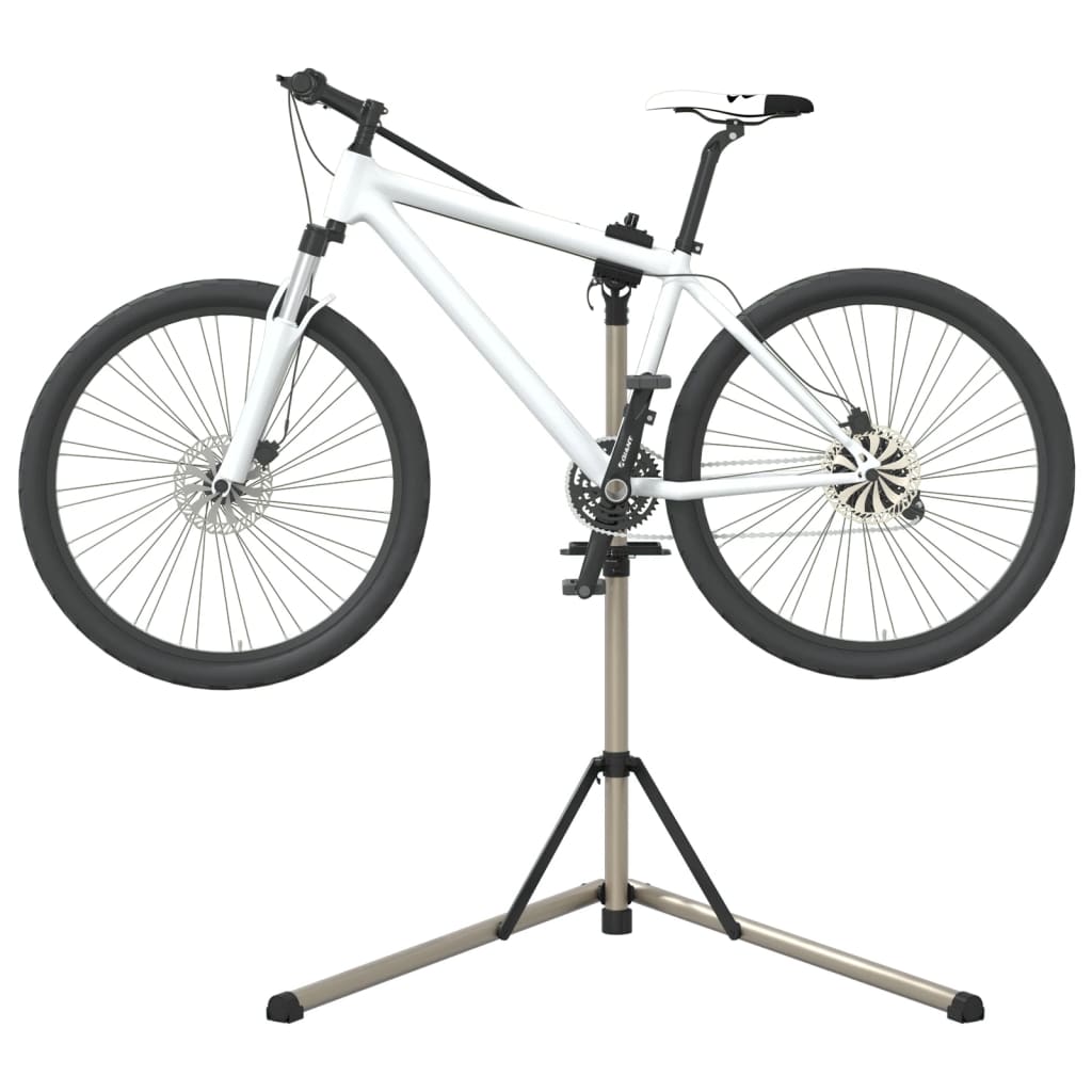 vidaXL Soporte reparación de bicicletas plegable aluminio 102-160 cm