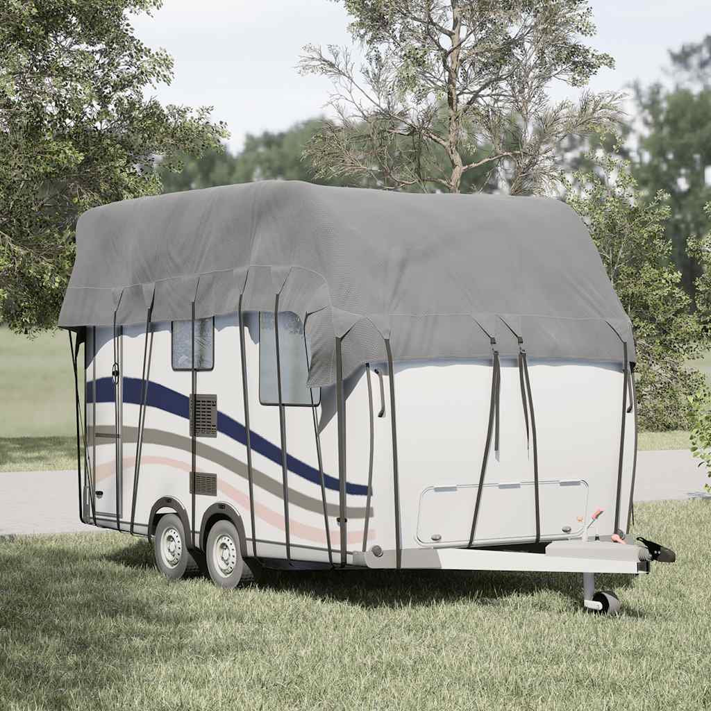 vidaXL Cubierta de techo para caravana tela no tejida gris 500x300 cm