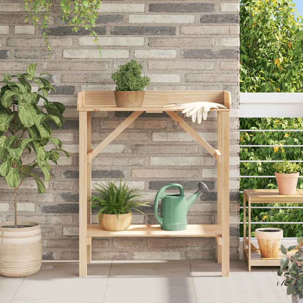 vidaXL Mesa de trasplante Natural 75 x 40 x 90 cm