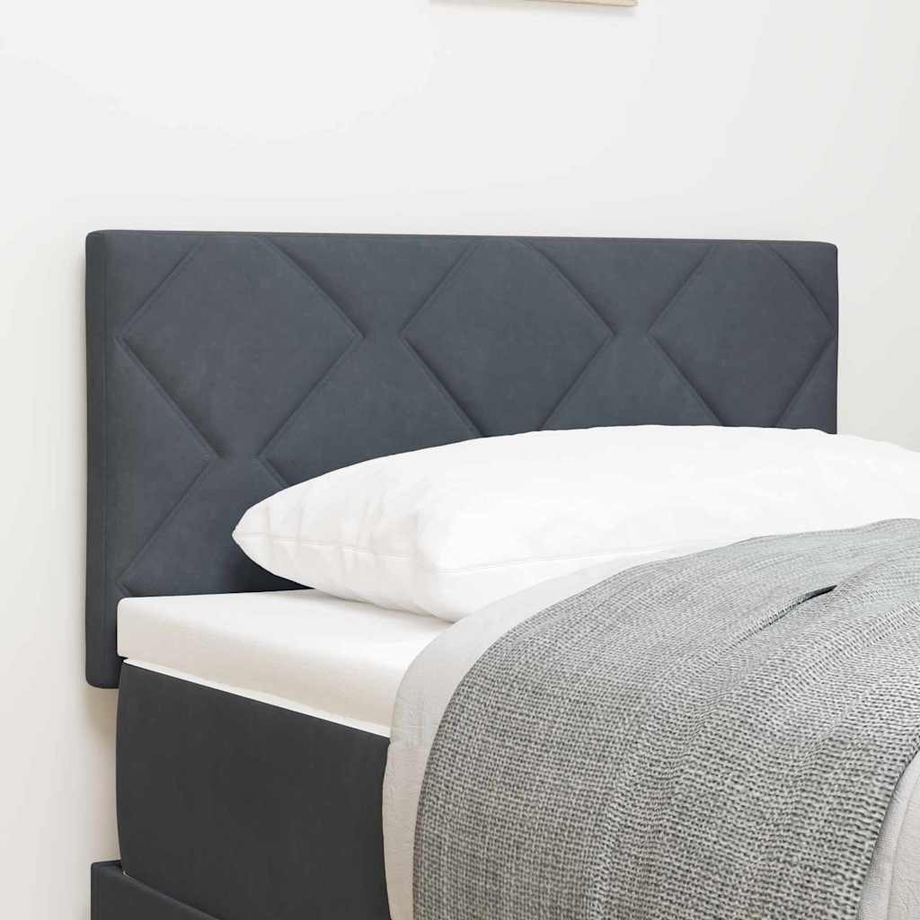 vidaXL Cabecero LED Gris oscuro 80 cm Terciopelo