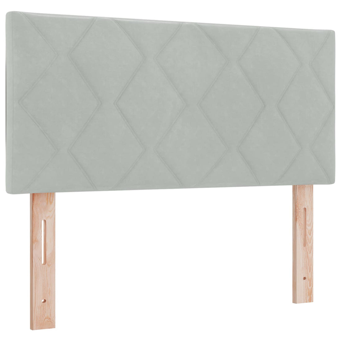 vidaXL Cabecero LED Gris Claro 90 cm Terciopelo
