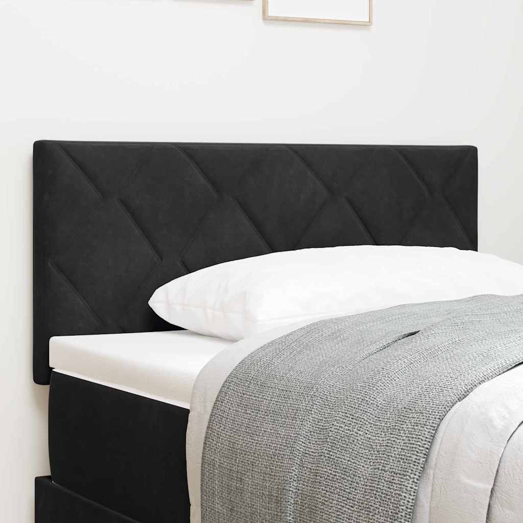 vidaXL Cabecero LED Negro 100 cm Terciopelo
