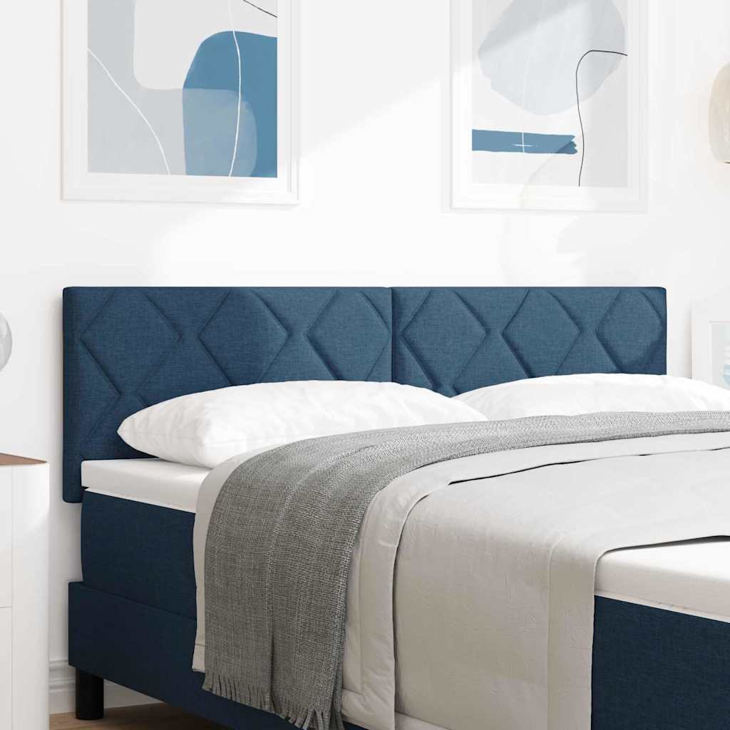 vidaXL Cabecero LED Azul 160 cm tela