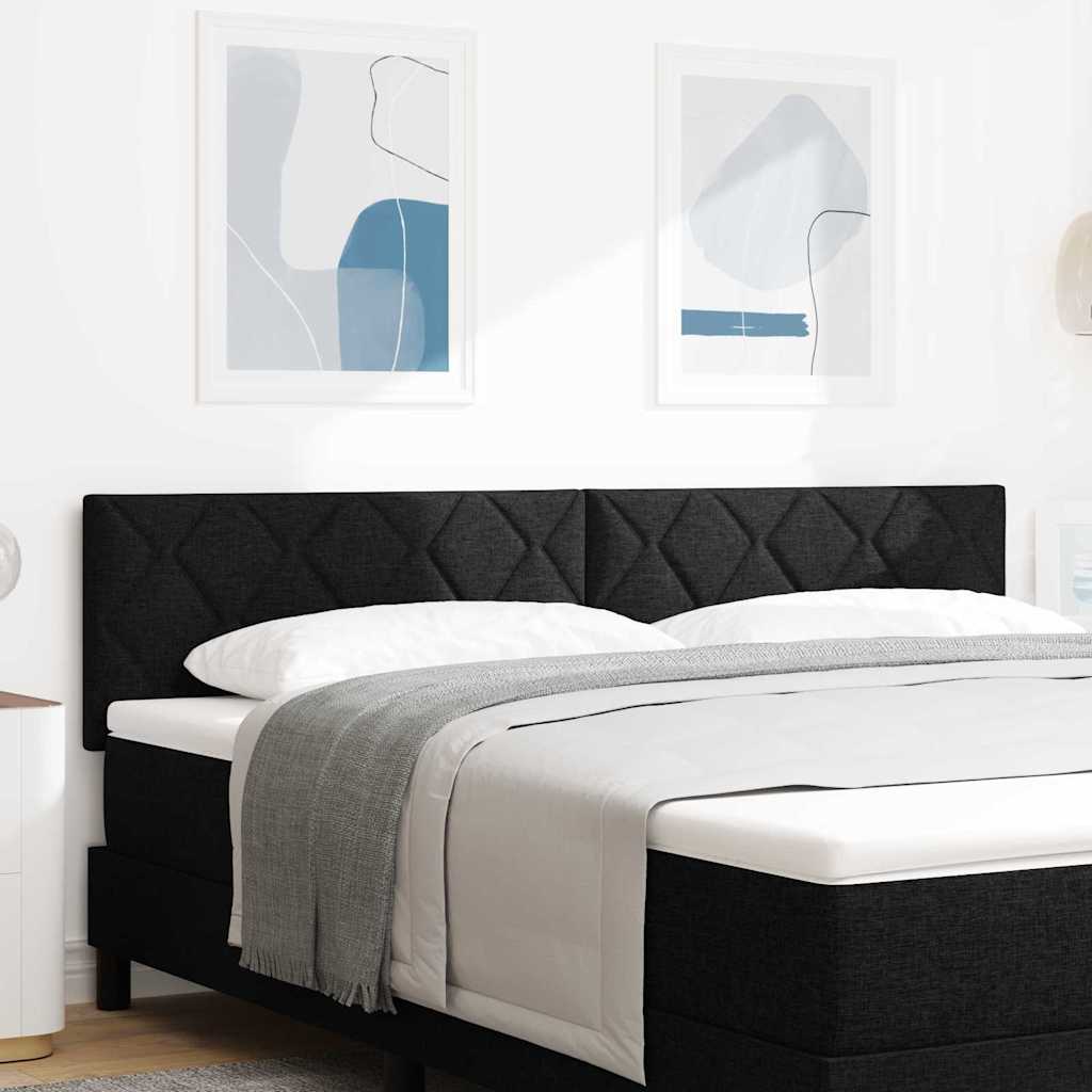 vidaXL Cabecero LED Negro 180 cm tela