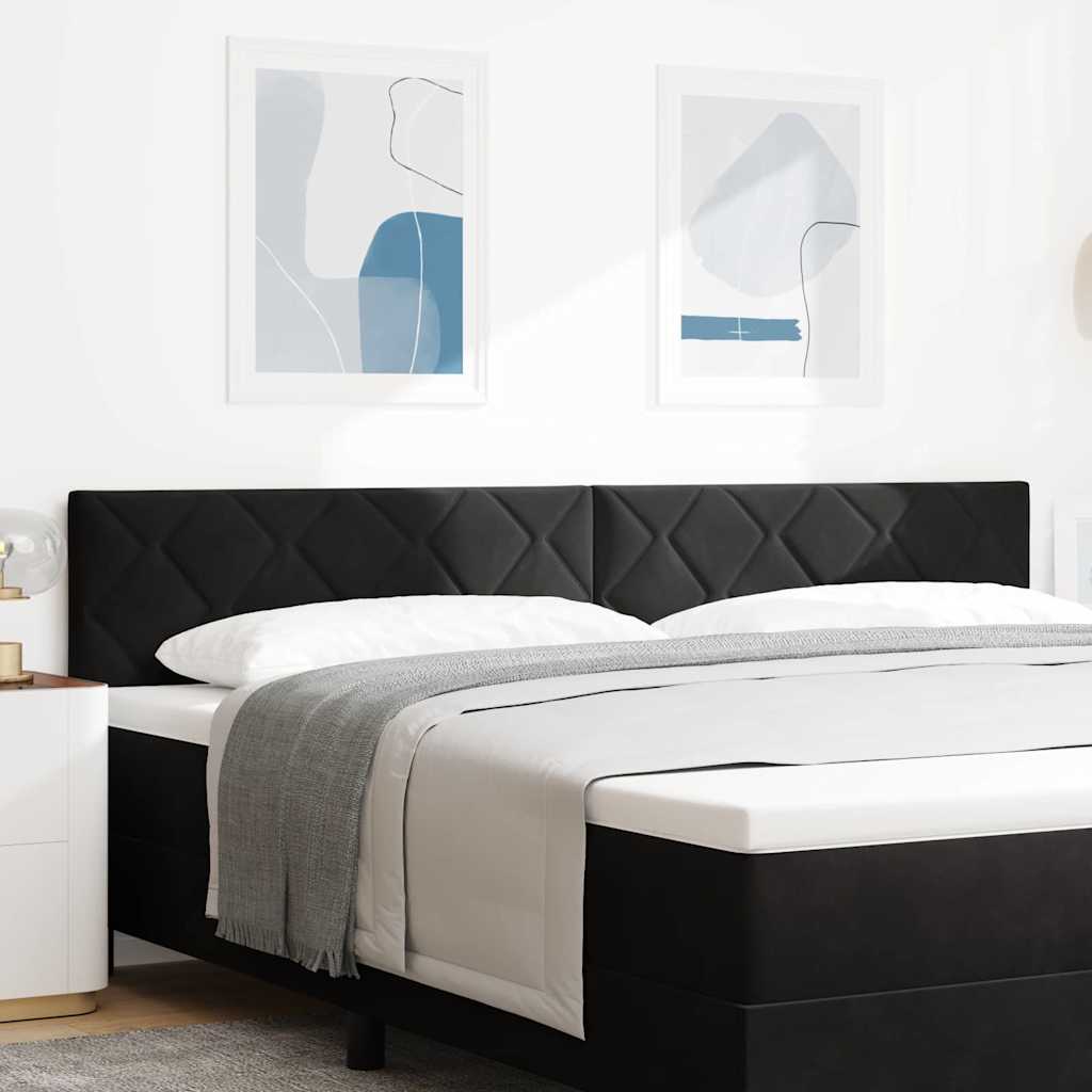 vidaXL Cabecero LED Negro 200 cm Terciopelo