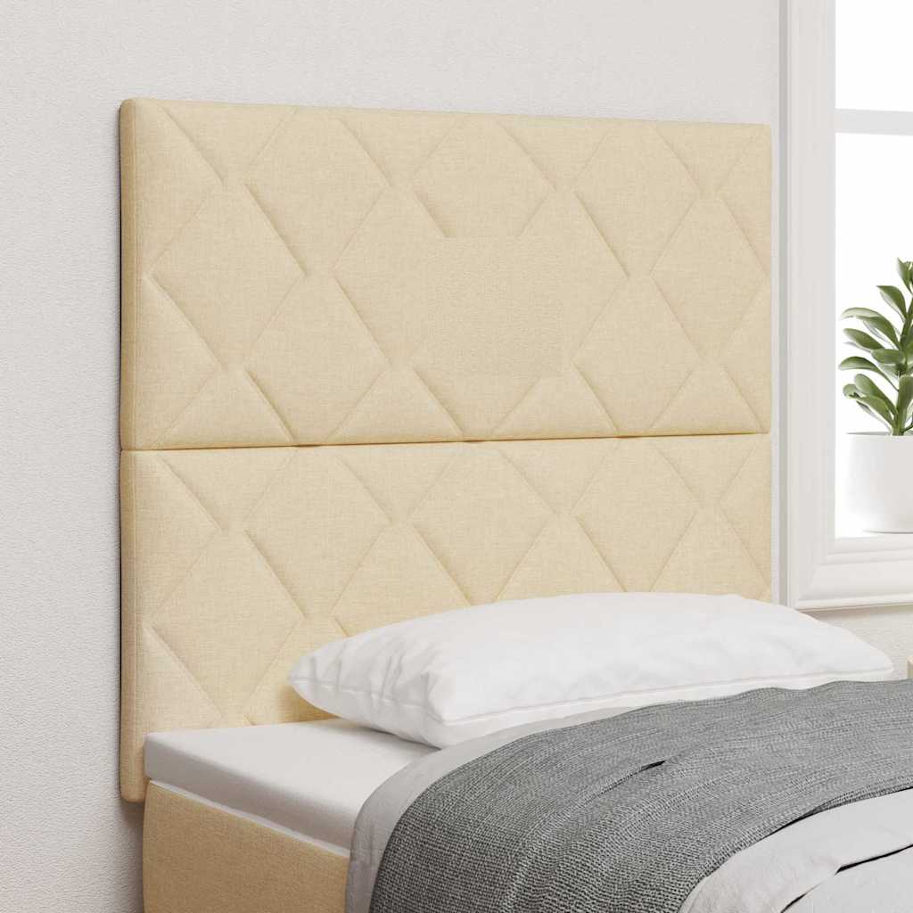 vidaXL Cabecero LED Crema 90 cm tela