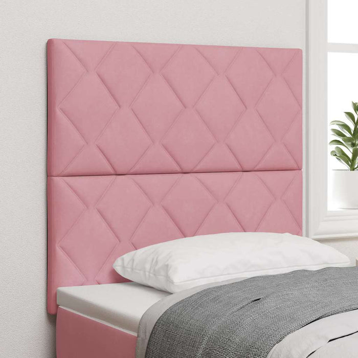 vidaXL Cabecero LED Rosa 90 cm Terciopelo