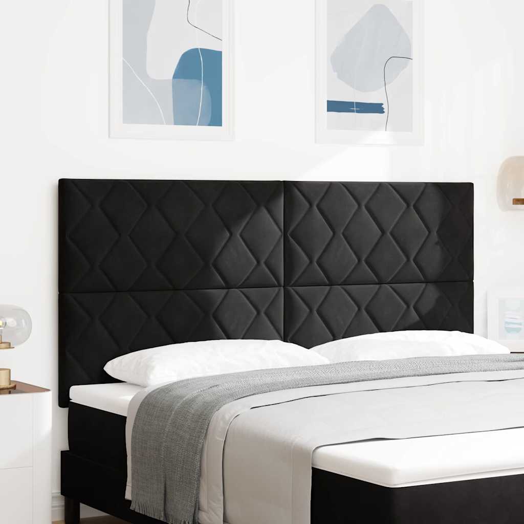 vidaXL Cabecero LED Negro 180 cm Terciopelo