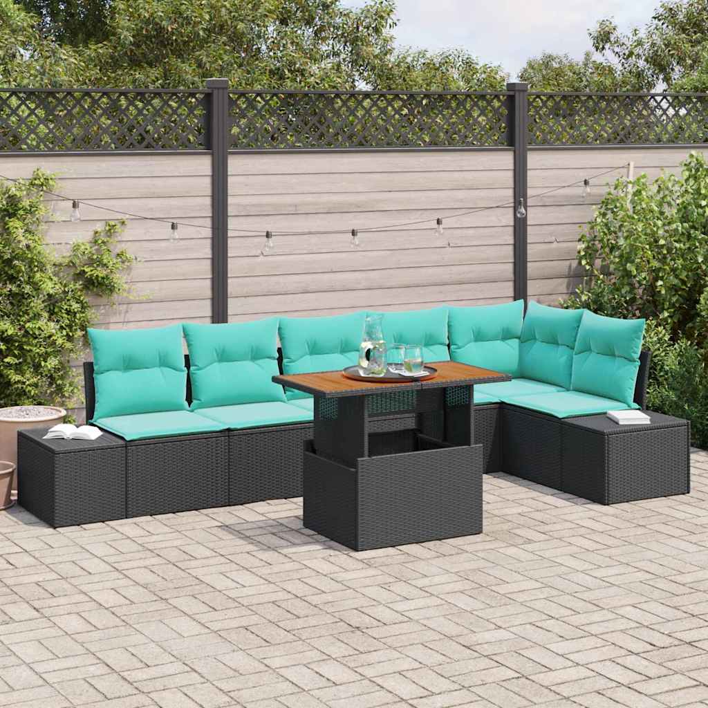 vidaXL Conjunto de Comedor de Jardín 7 uds. 6-Número de plazas