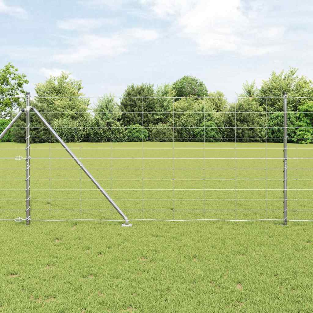 vidaXL Valla de alambre soldado con picos 50 x 1,2 m Acero Galvanizado
