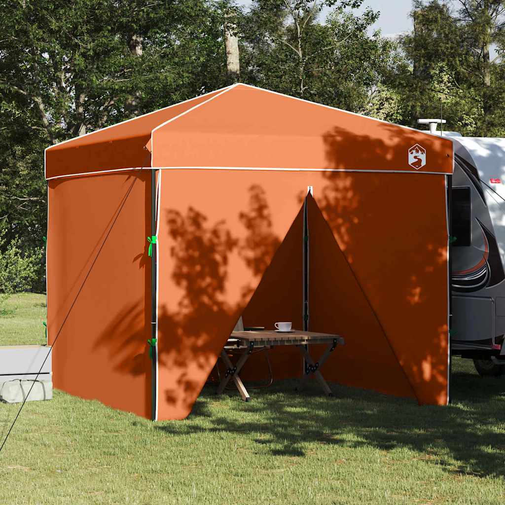 vidaXL Carpa Dosel 243 x 243 x 251 cm Naranja tela