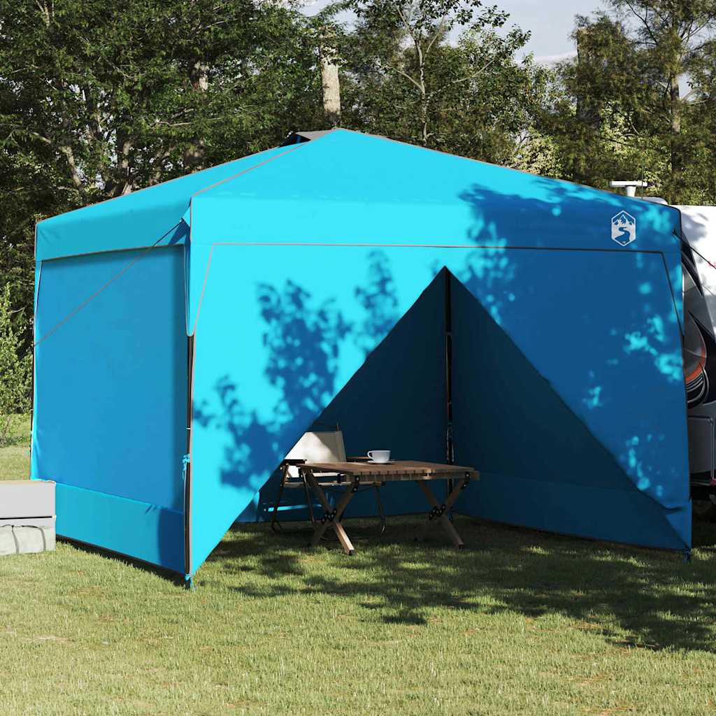 vidaXL Carpa Dosel 290 x 290 x 251 cm Azul Tela