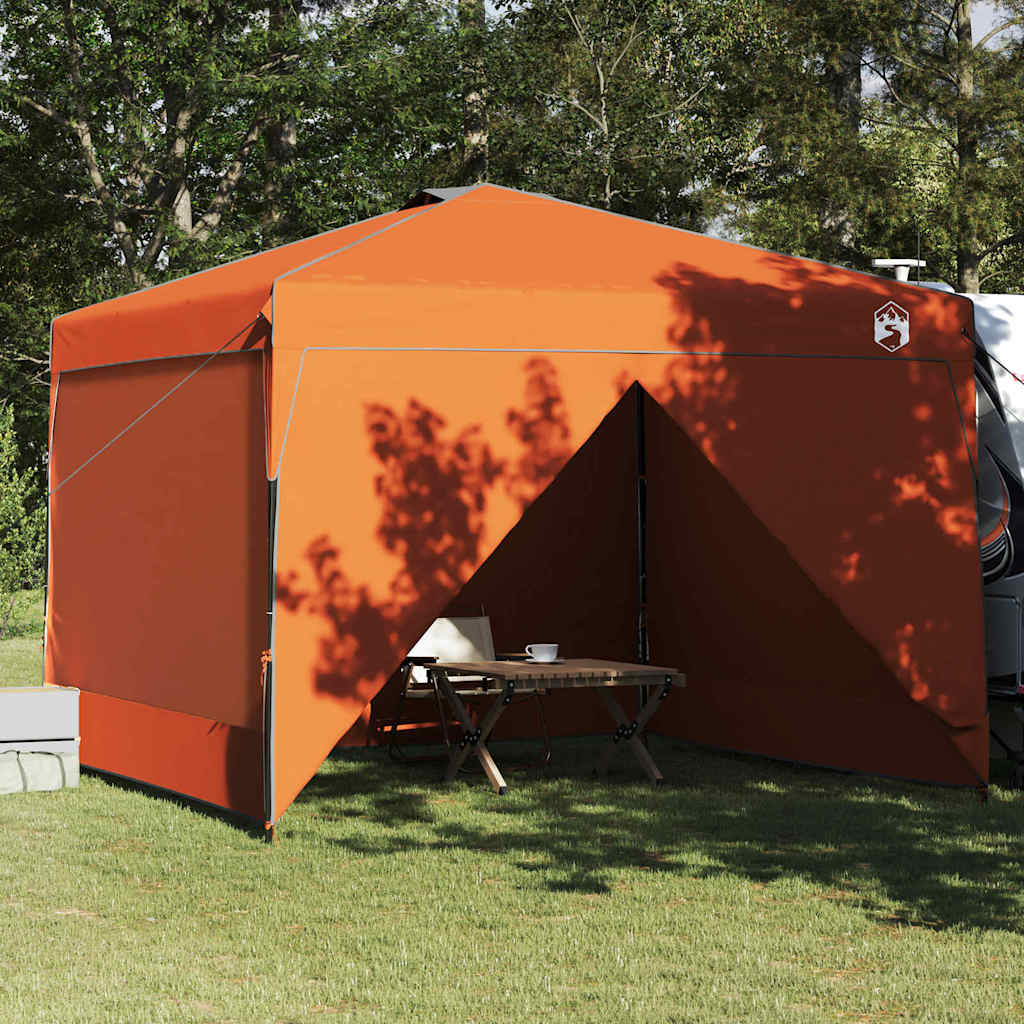 vidaXL Carpa Dosel 290 x 290 x 251 cm Naranja Tela