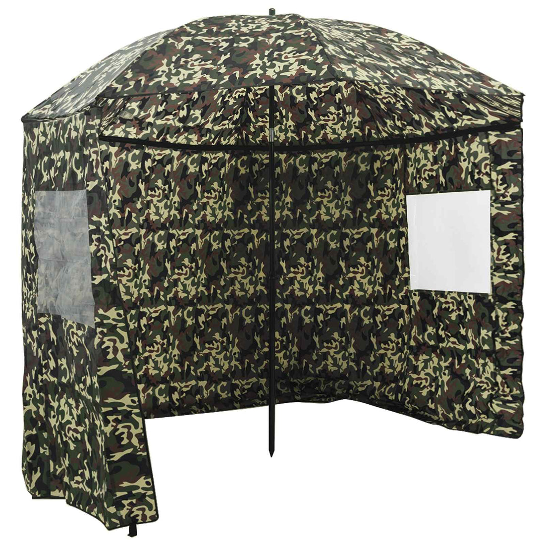 vidaXL Paraguas de Pesca 228 x 204 cm Poliéster Oxford Camuflaje