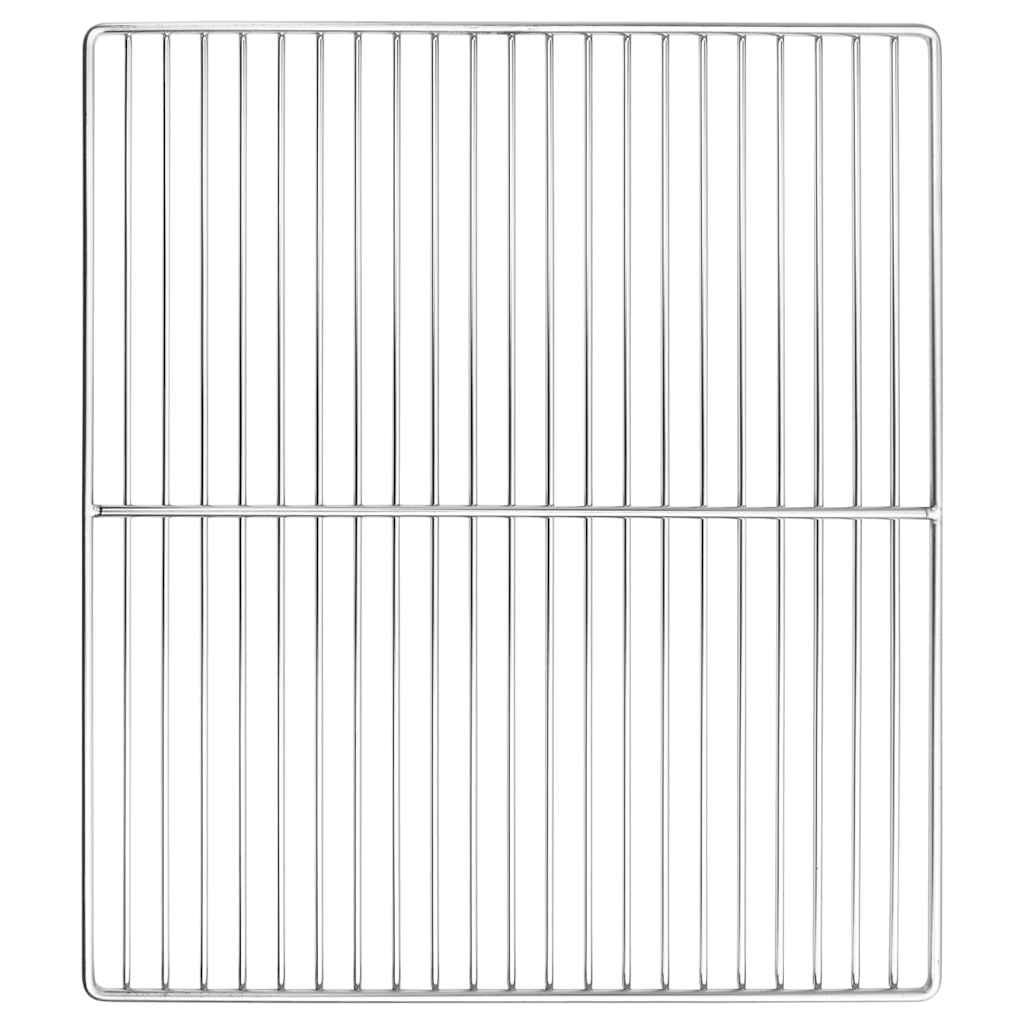 vidaXL Rejilla de parrilla 45 x 40 cm Acero inoxidable Plateado