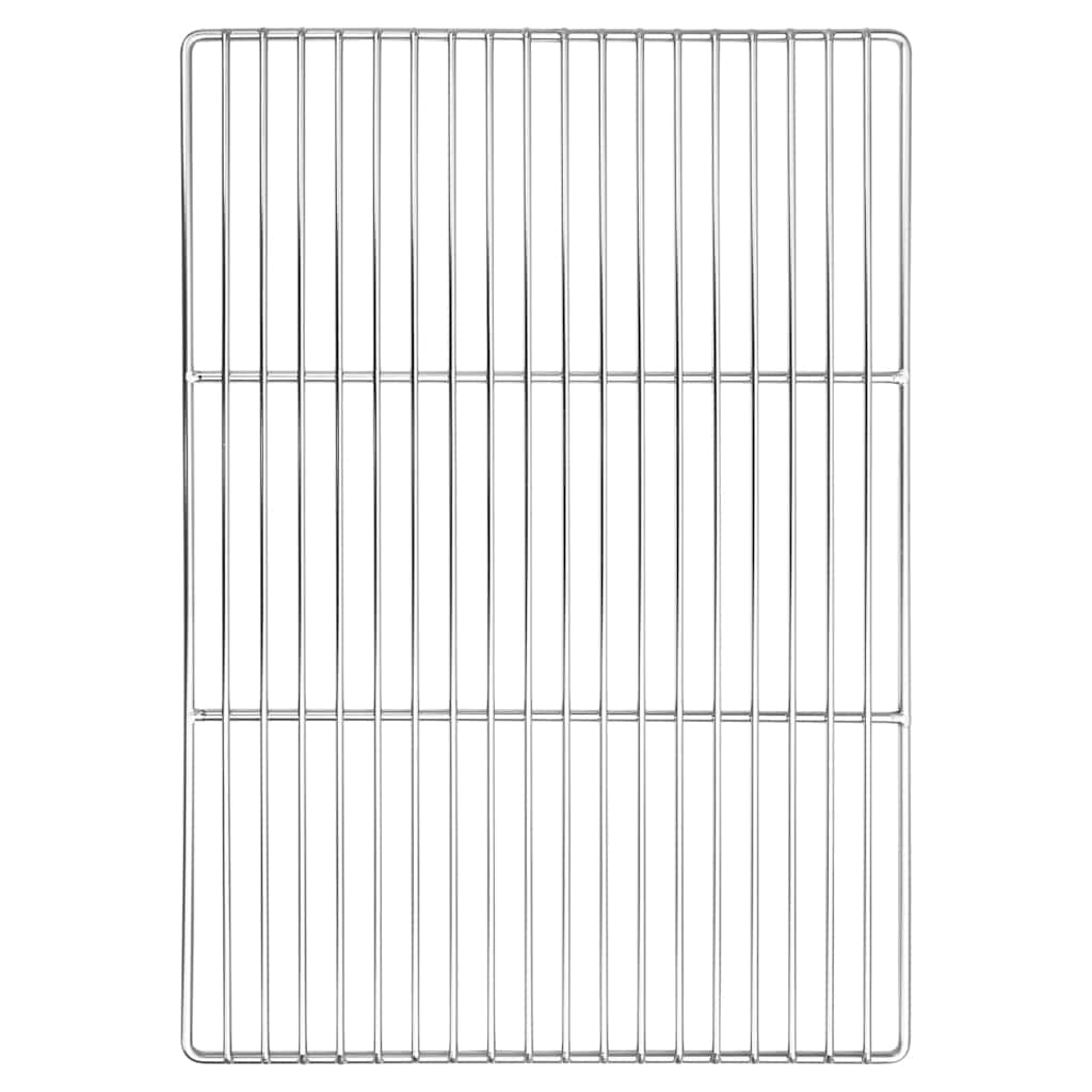 vidaXL Rejilla de parrilla 50 x 35 cm Acero inoxidable Plateado
