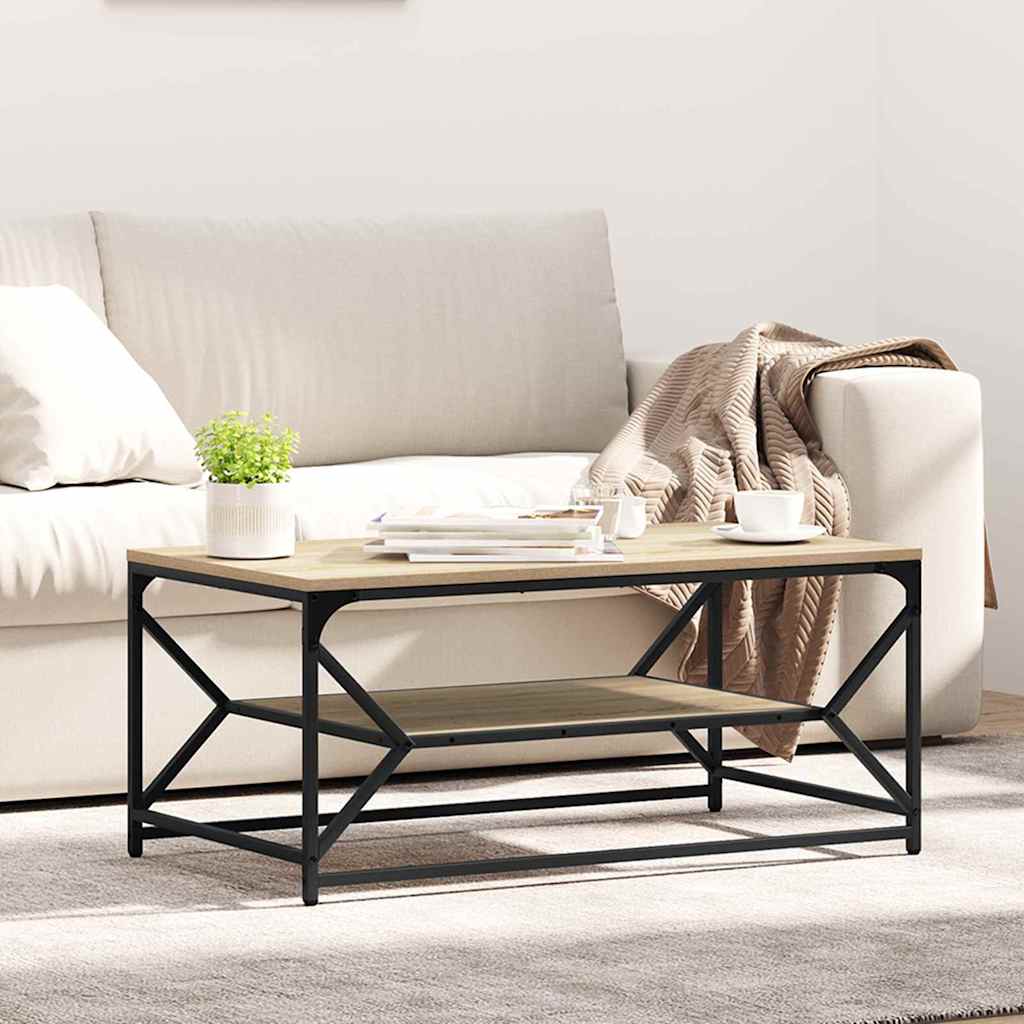 vidaXL Mesa de Café Roble Sonoma 90 x 50 x 40 cm