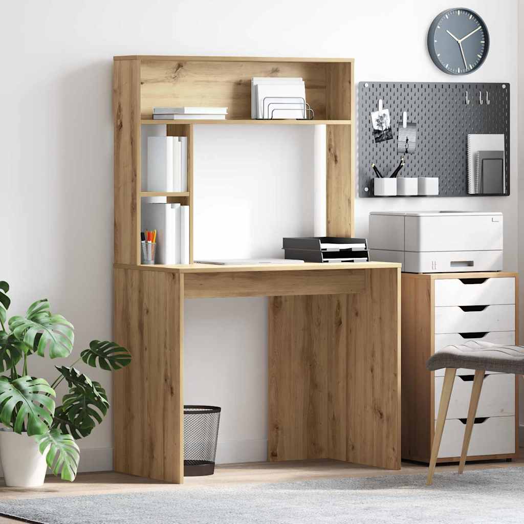 vidaXL Escritorio Roble artisan 91 x 50 x 149 cm Madera de ingeniería