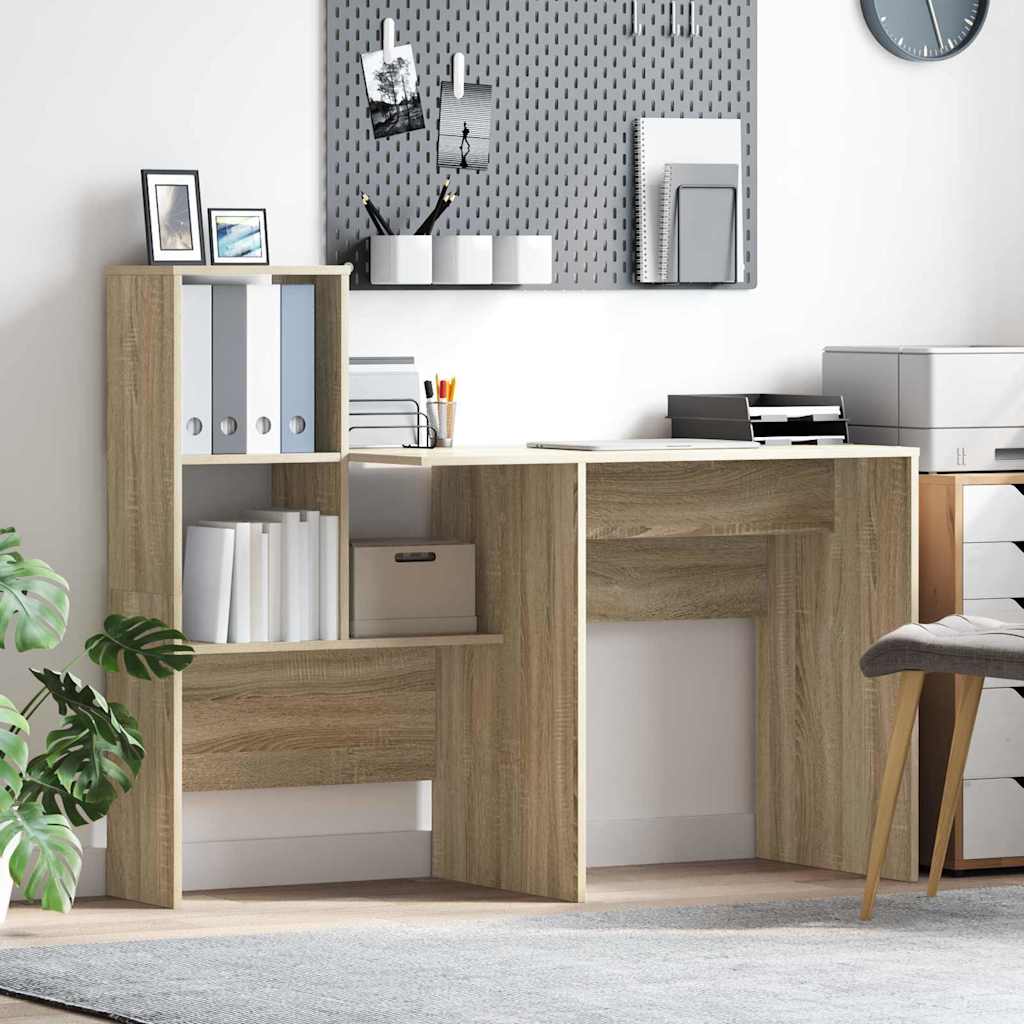 vidaXL Escritorio Roble Sonoma Madera de ingeniería
