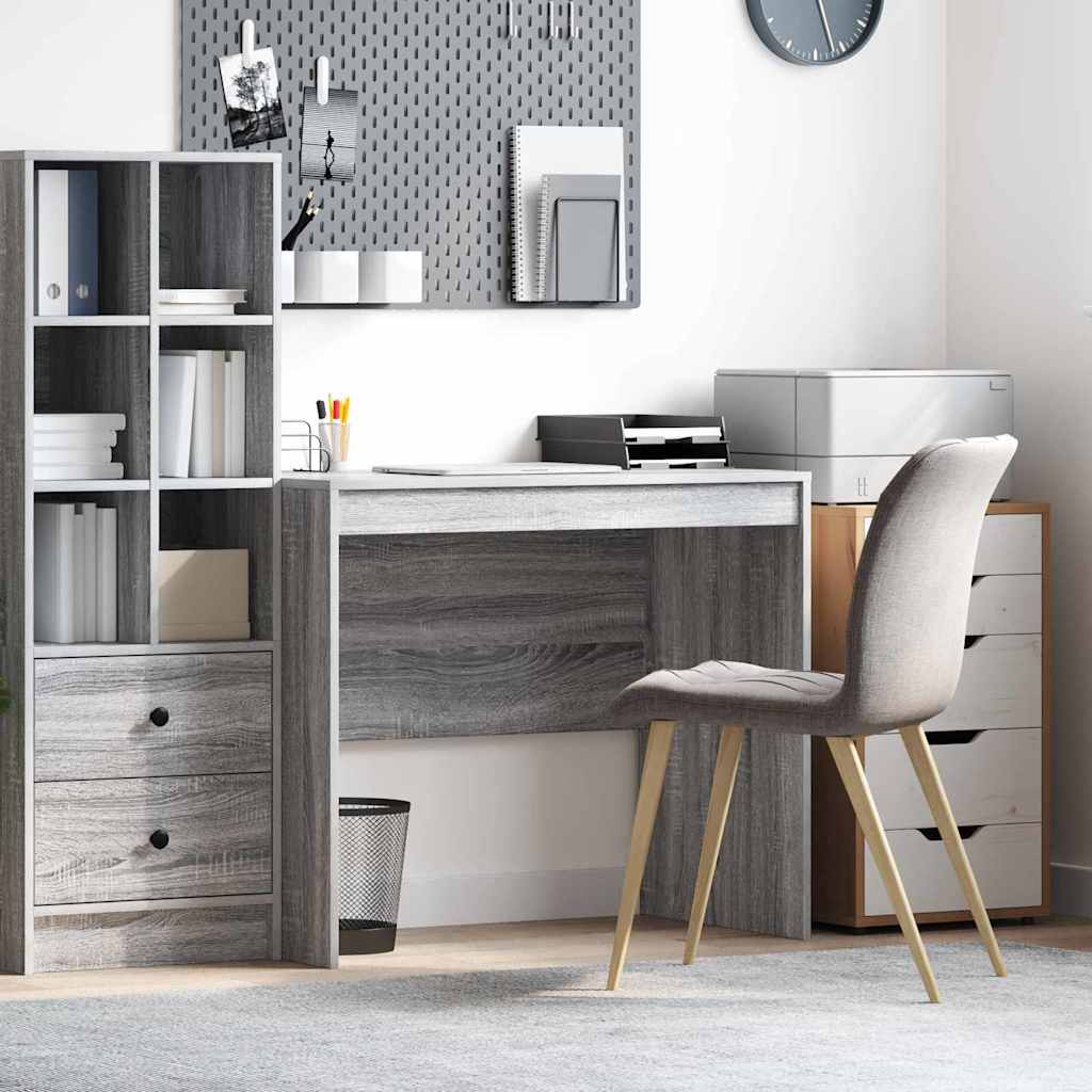 vidaXL Escritorio Gris Sonoma 90 x 50 x 76 cm