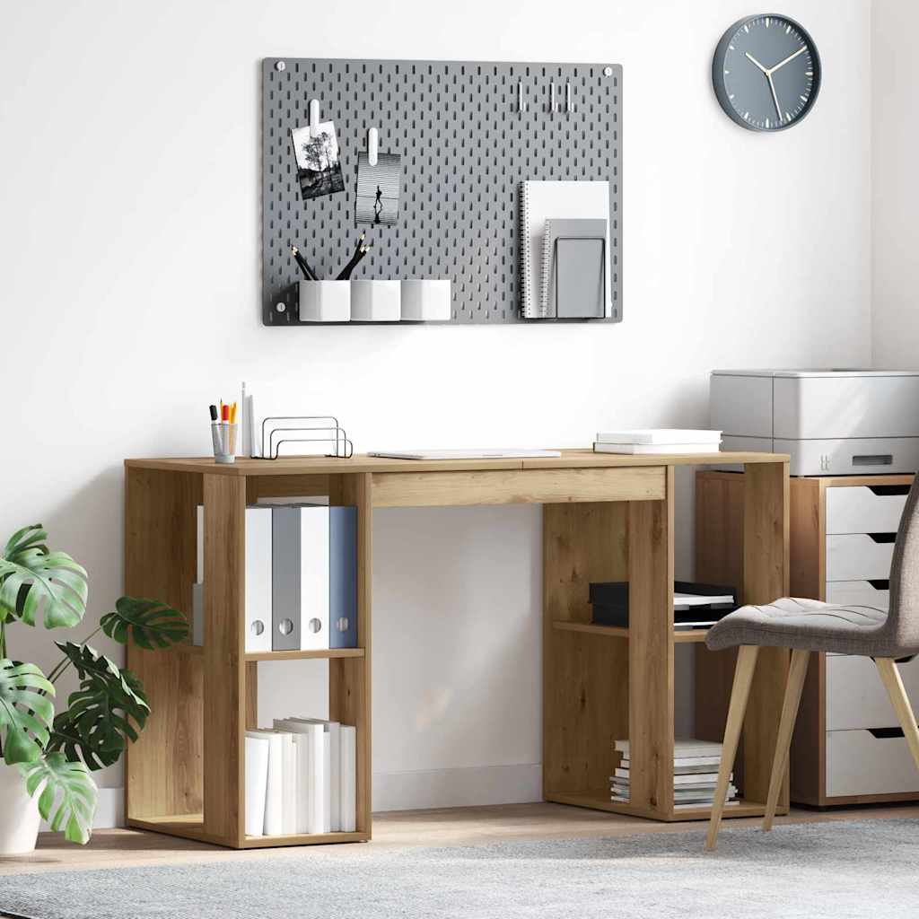 vidaXL Escritorio Roble artisan Madera de ingeniería