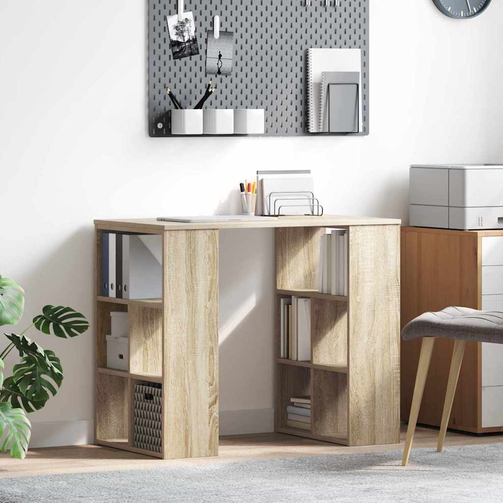 vidaXL Escritorio Roble Sonoma Madera de ingeniería 90 x 50 x 75 cm