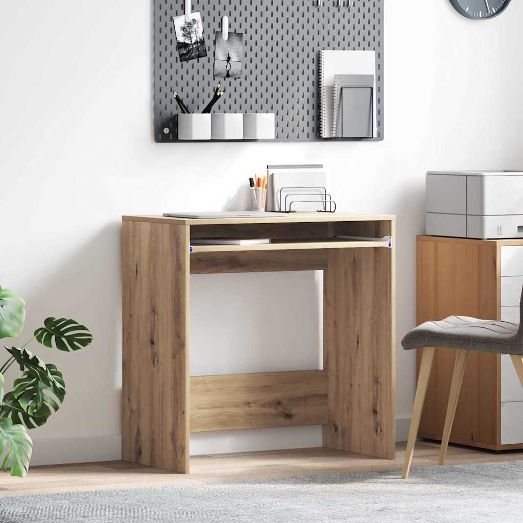 vidaXL Escritorio Roble artisan Madera de ingeniería 77.5 x 43 x 79 cm