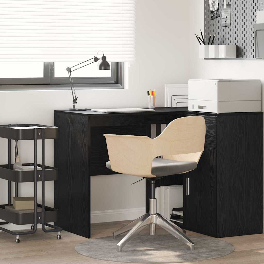 vidaXL Escritorio Roble Negro Madera de ingeniería 102 x 50 x 75 cm