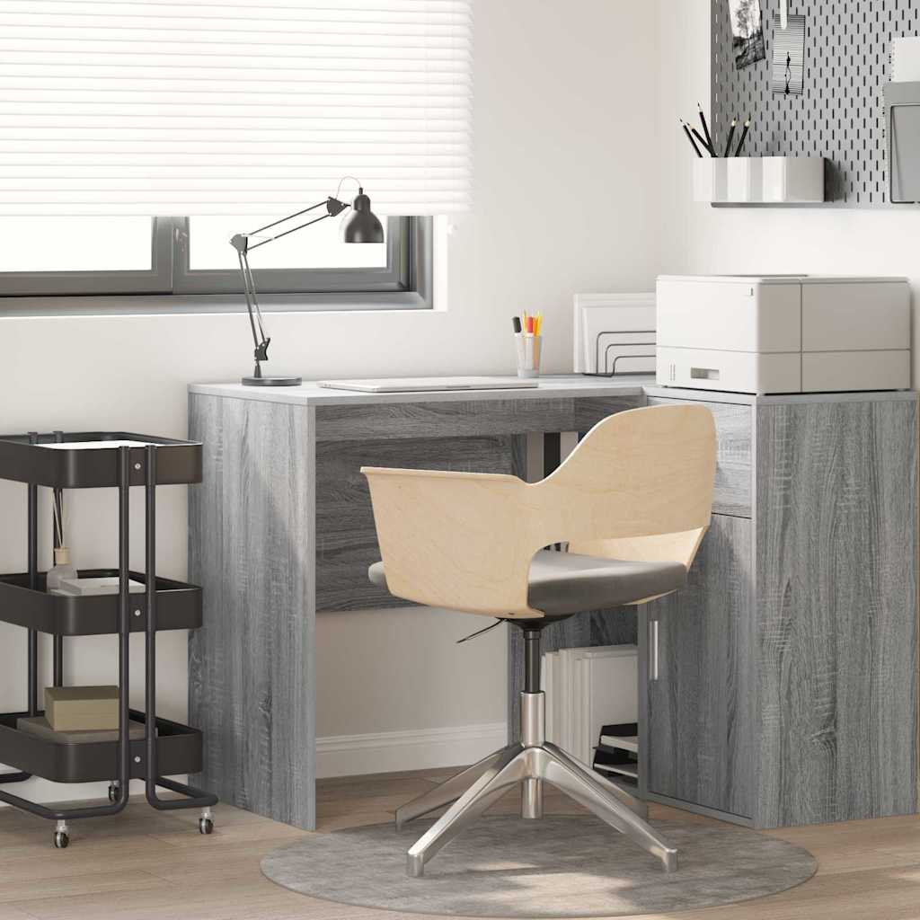 vidaXL Escritorio Gris Sonoma Madera de ingeniería 102 x 50 x 75 cm