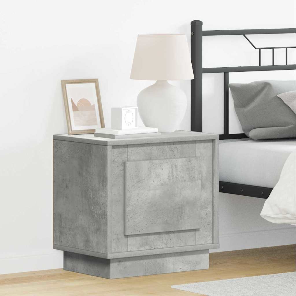 vidaXL Armario de Noche 2 uds. Gris Concreto 44 x 34,5 x 45 cm