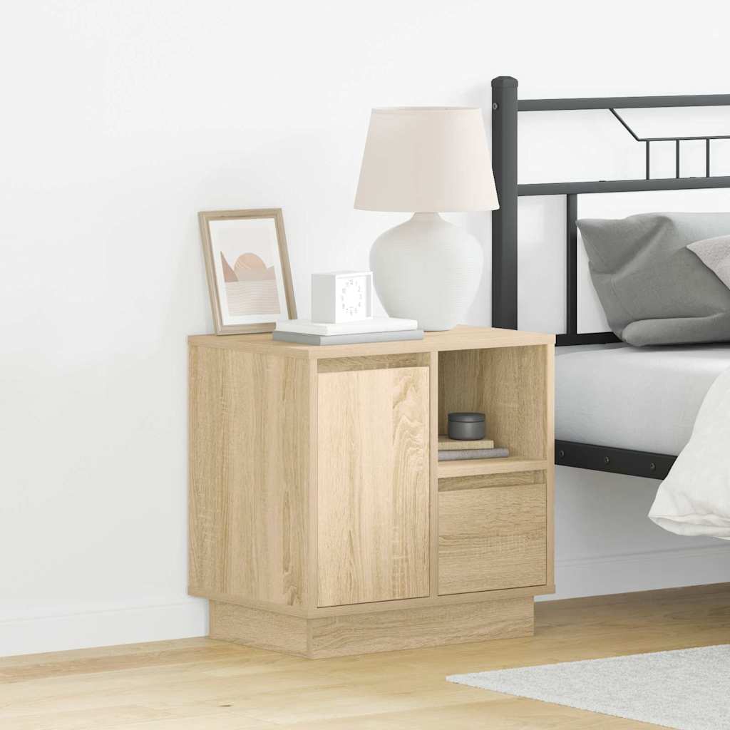 vidaXL Armario de Noche 2 uds. Roble Sonoma 50 x 34,5 x 50 cm.