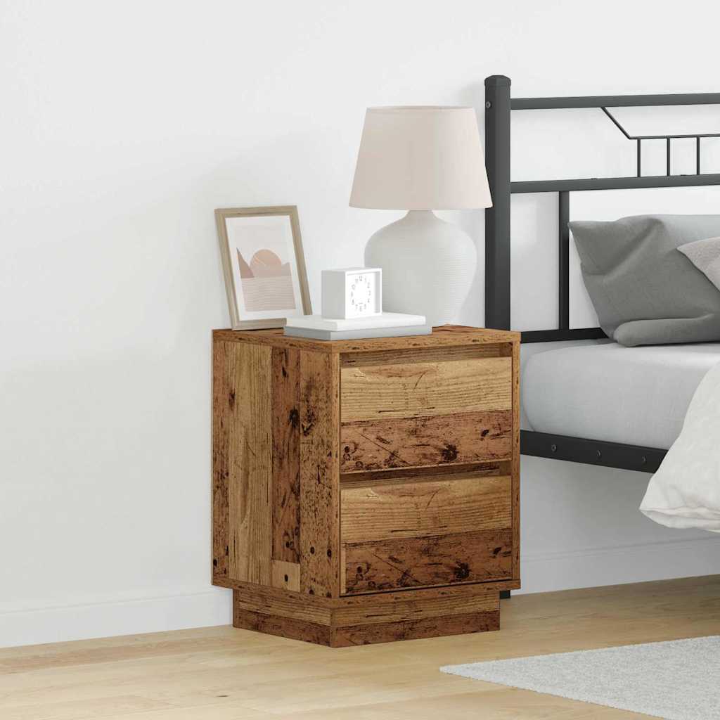 vidaXL Armario de Noche Madera vieja 39 x 34,5 x 50 cm