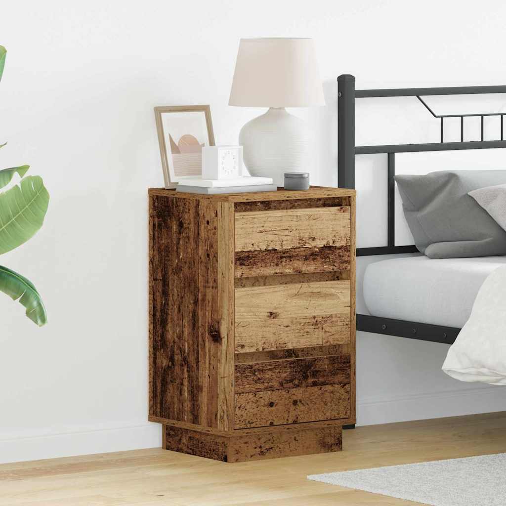 vidaXL Armario de Noche Madera vieja 39 x 34,5 x 65 cm