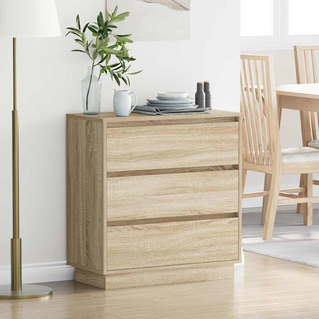 vidaXL Armario de Noche Roble Sonoma 71 x 34,5 x 75 cm