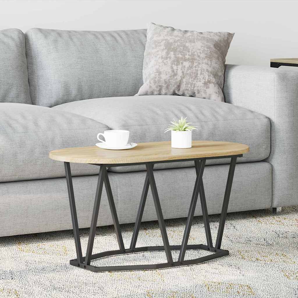 vidaXL Mesa de Café Roble Sonoma 80 x 40 x 40.5 cm