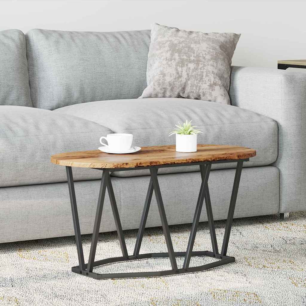 vidaXL Mesa de Café Madera envejecida 80 x 40 x 40.5 cm
