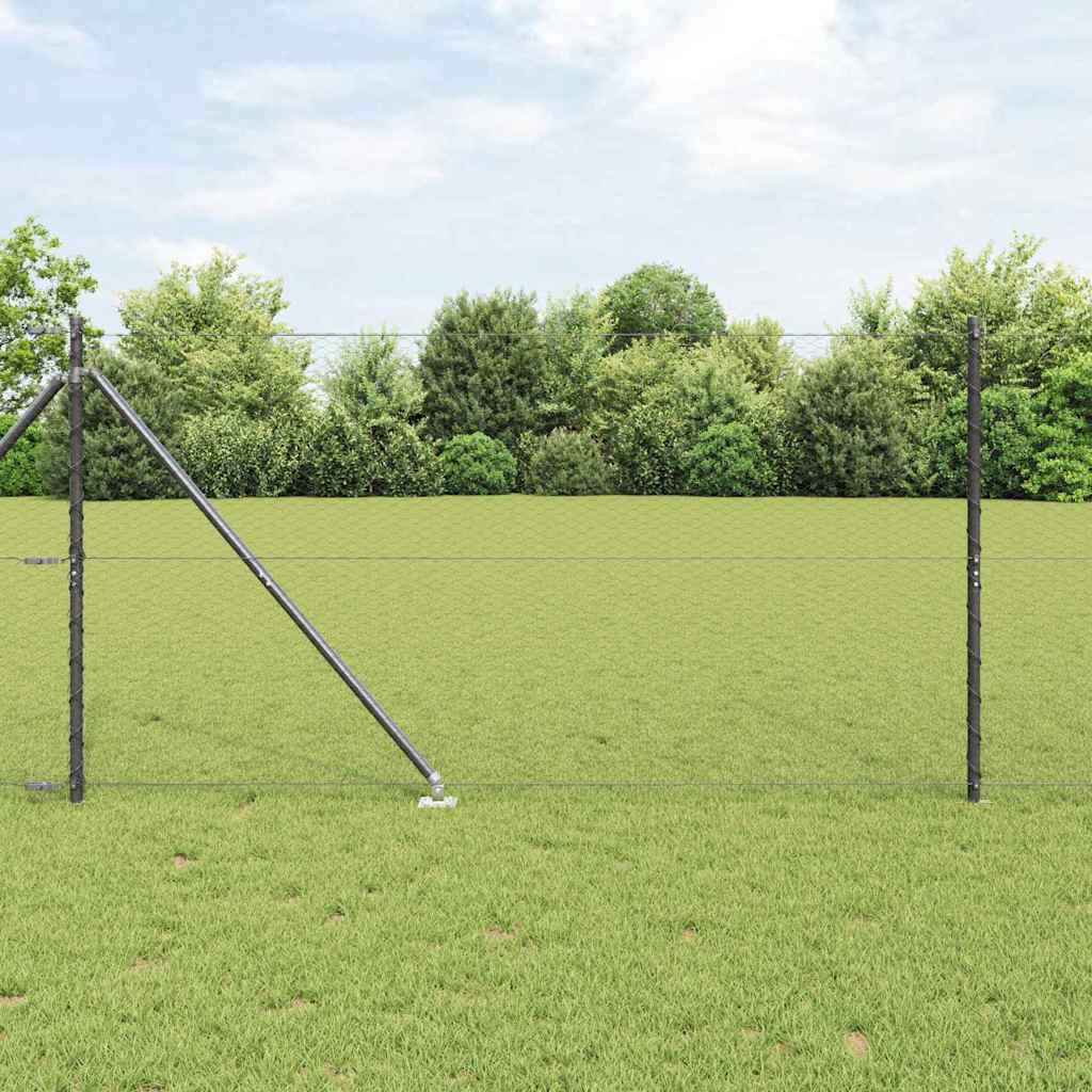 vidaXL Valla hexagonal con poste 100 x 1,4 m Acero recubierto de PVC