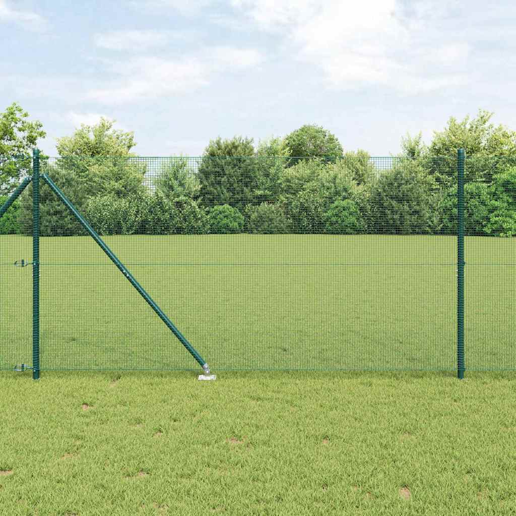 vidaXL Valla de alambre soldado con picos 50 x 1,2 m Verde Malla