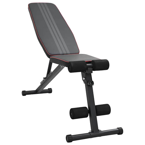 vidaXL Banco de Pesas Manual Negro 131 x 41 x 110 cm