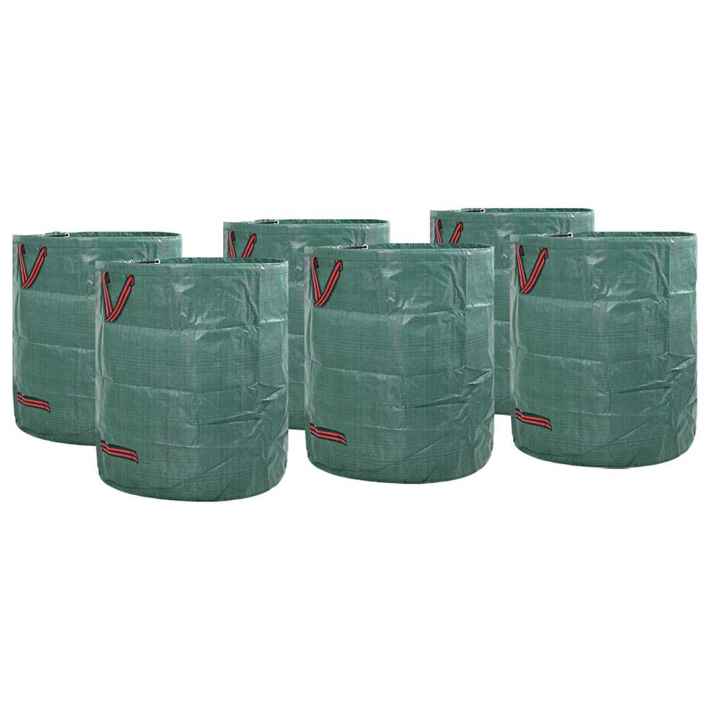 vidaXL Bolsas de Desechos de Jardín 12 uds. 272 l Verde Polipropileno